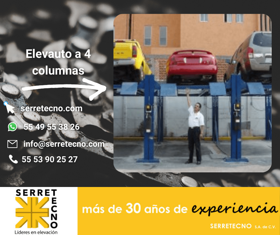 Lee más sobre el artículo Elevautos sistema de 4 columnas