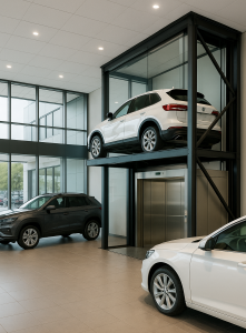 Lee más sobre el artículo Ascensores para vehículos en concesionarios: Mejora la presentación