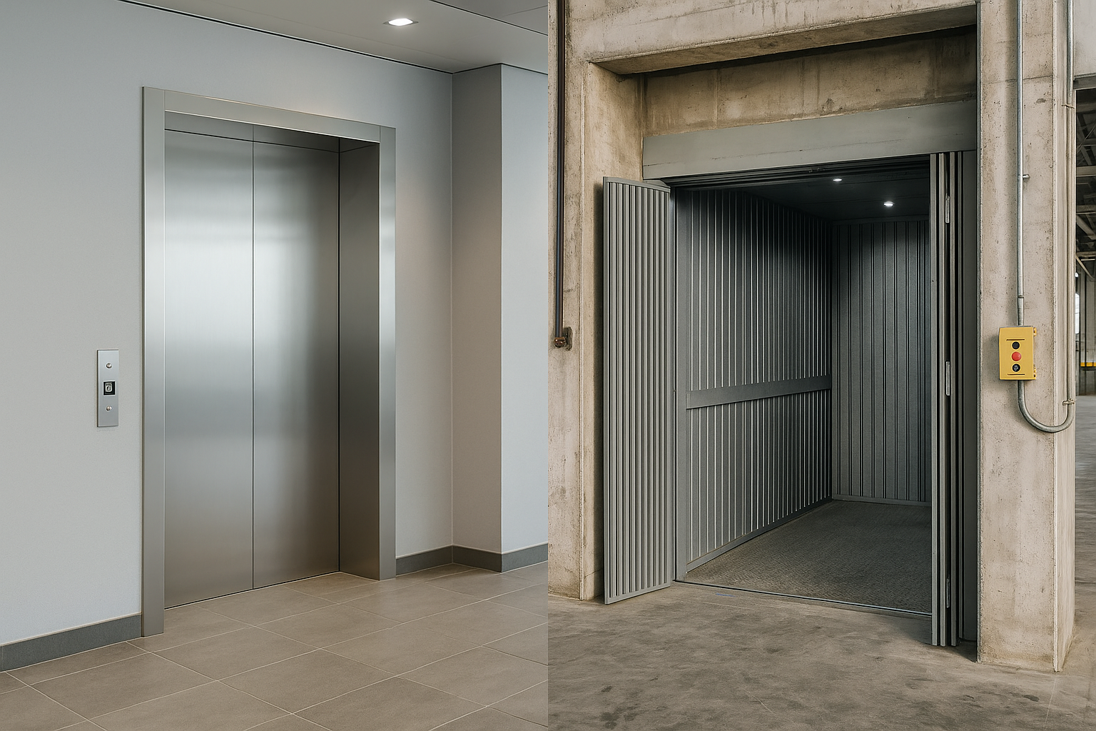 En este momento estás viendo Comparativa: ¿ascensor comercial o industrial? Descubre el ideal para tu proyecto