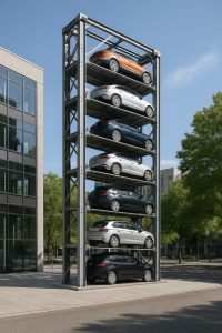 Lee más sobre el artículo El futuro del estacionamiento está en vertical: torres automáticas y sustentables