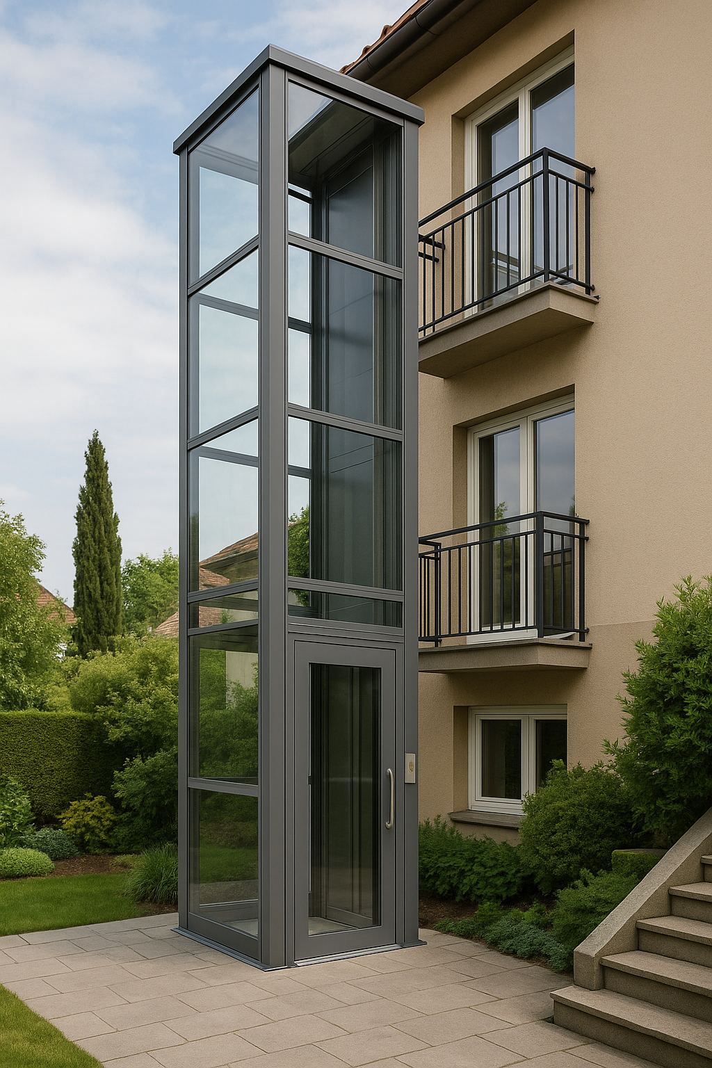 En este momento estás viendo Elevadores exteriores: la alternativa ideal para viviendas sin acceso interior