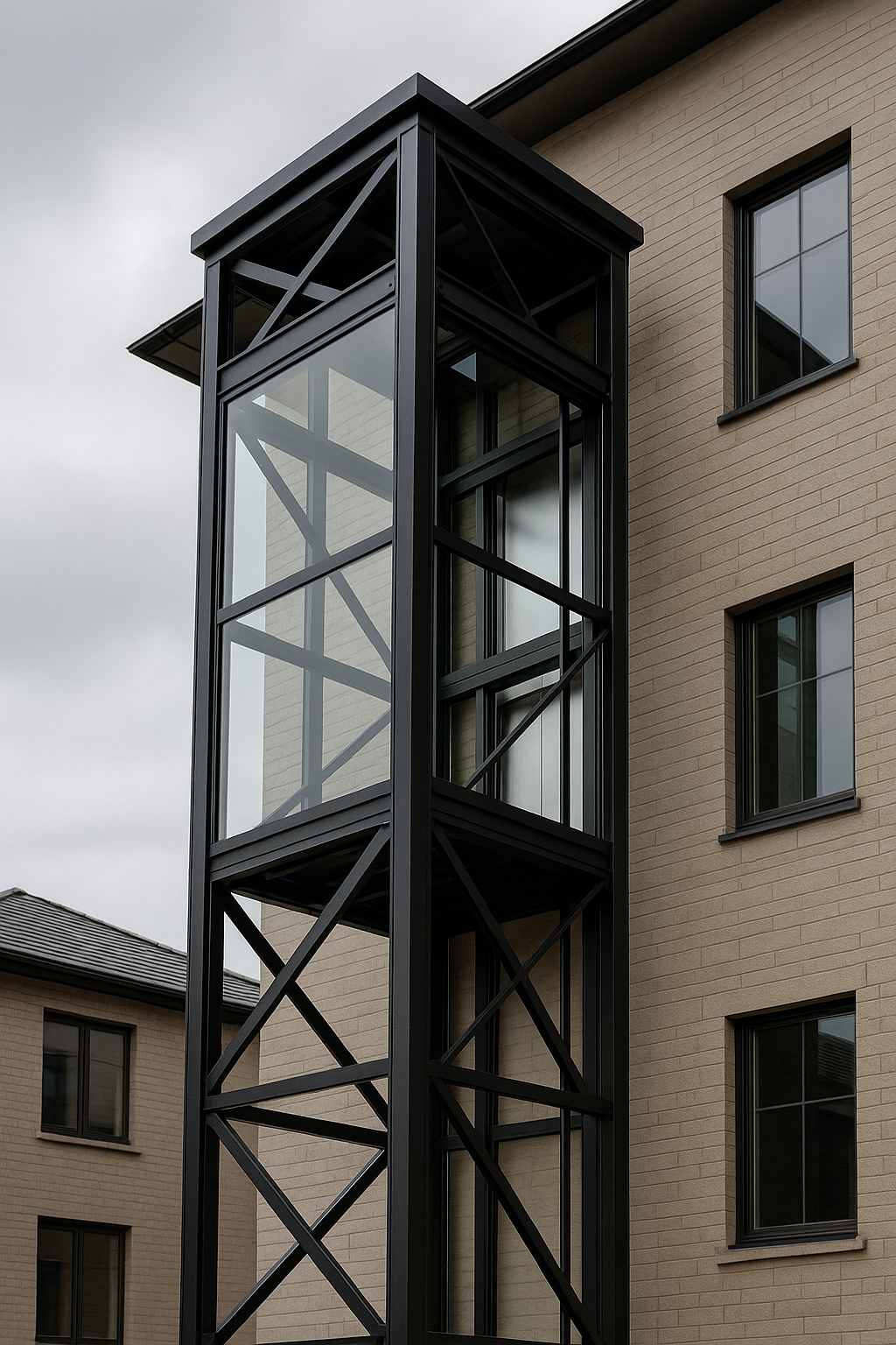Lee más sobre el artículo Elevadores exteriores con estructura metálica: resistencia y estilo contemporáneo