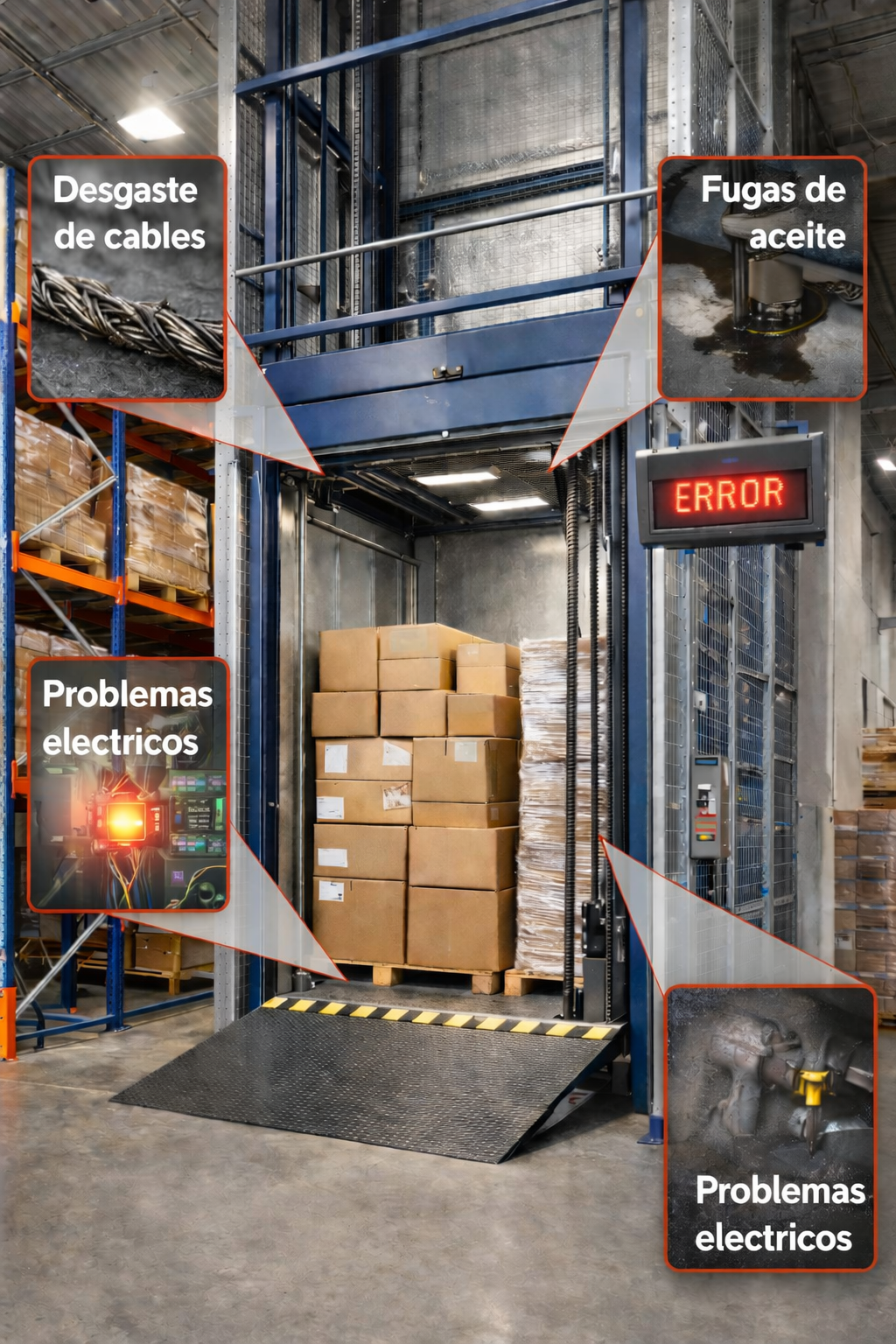 Lee más sobre el artículo Errores que afectan el rendimiento de un elevador montacargas y cómo evitarlos