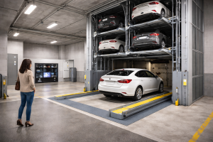 Lee más sobre el artículo ¿Cómo opera un estacionamiento vertical automatizado y qué beneficios entrega?