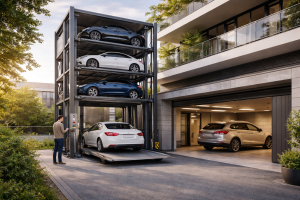 Lee más sobre el artículo Tendencias en movilidad residencial: estacionamientos verticales y elevadores inteligentes