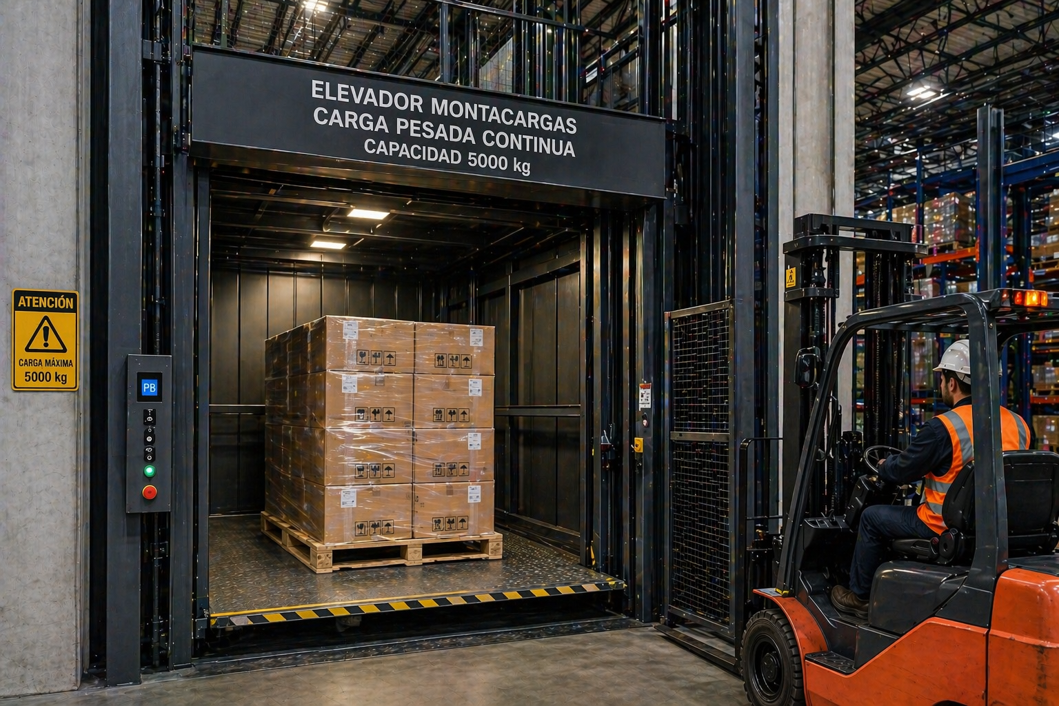 Lee más sobre el artículo Cuál es el mejor elevador montacargas en México para carga pesada continua