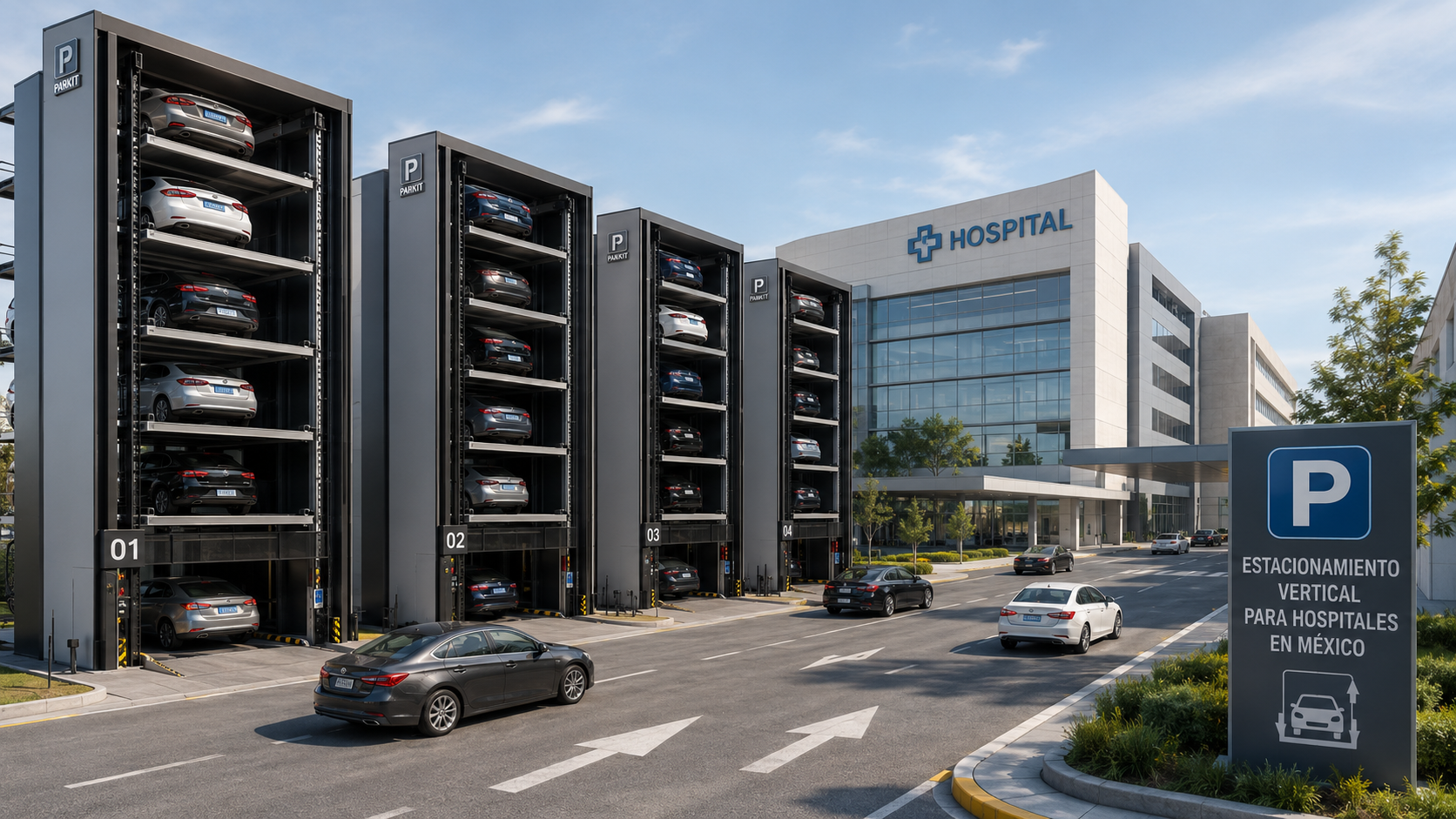 Lee más sobre el artículo Mejores sistemas de estacionamiento vertical para hospitales en México